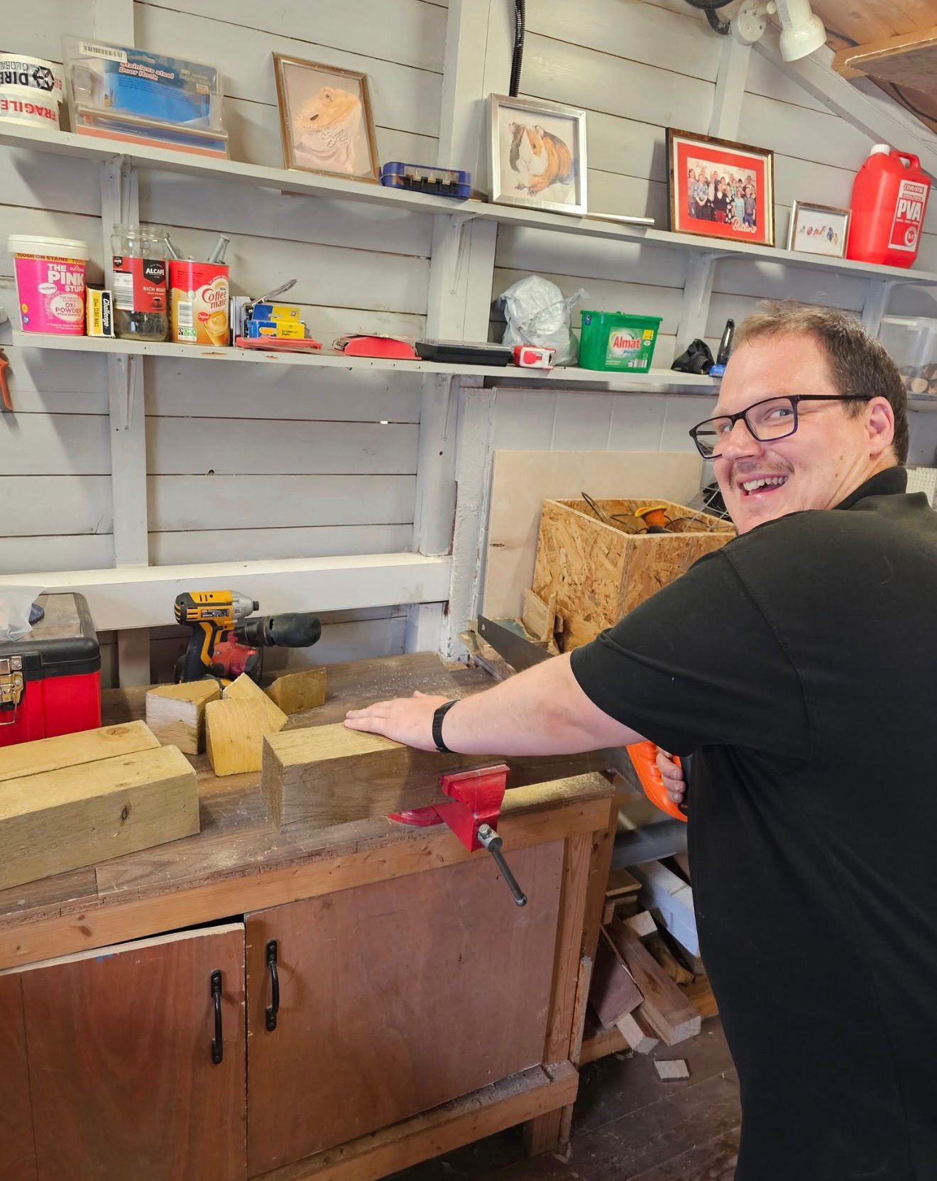 A participant learning a practical skill at Areterra